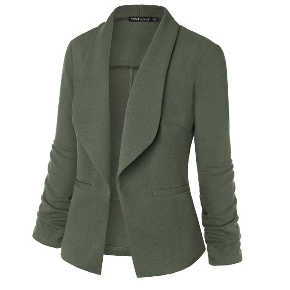 NWT Lightweight Blazer Olive Green